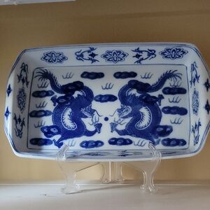 Chinese Dragon Porcelain Casserole